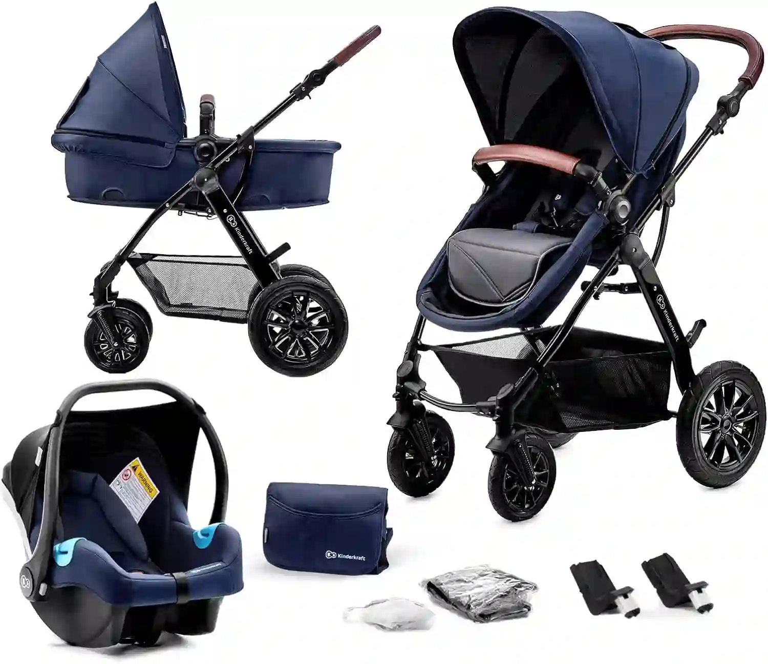 Kinderkraft Carrito de bebé 3 piezas MOOV de Kinderkraft