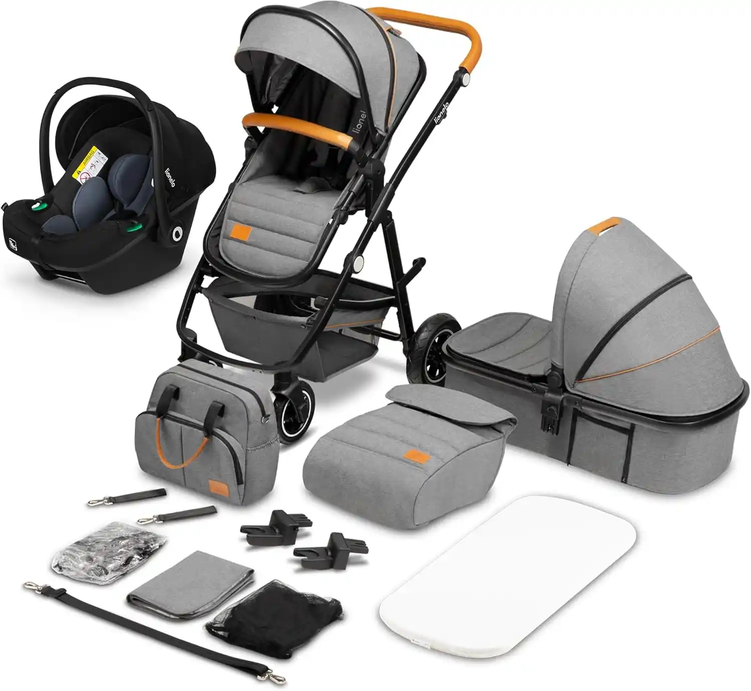 Lionelo Coche de bebé multifuncional 3 en 1